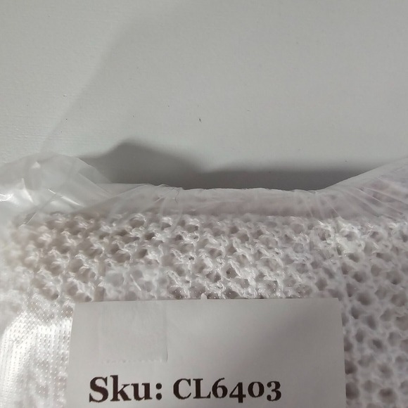 J Jill Sweater Womens 2X White Short Sleeve Open Knit Linen Cotton Coastal Beach - Picture 11 of 11